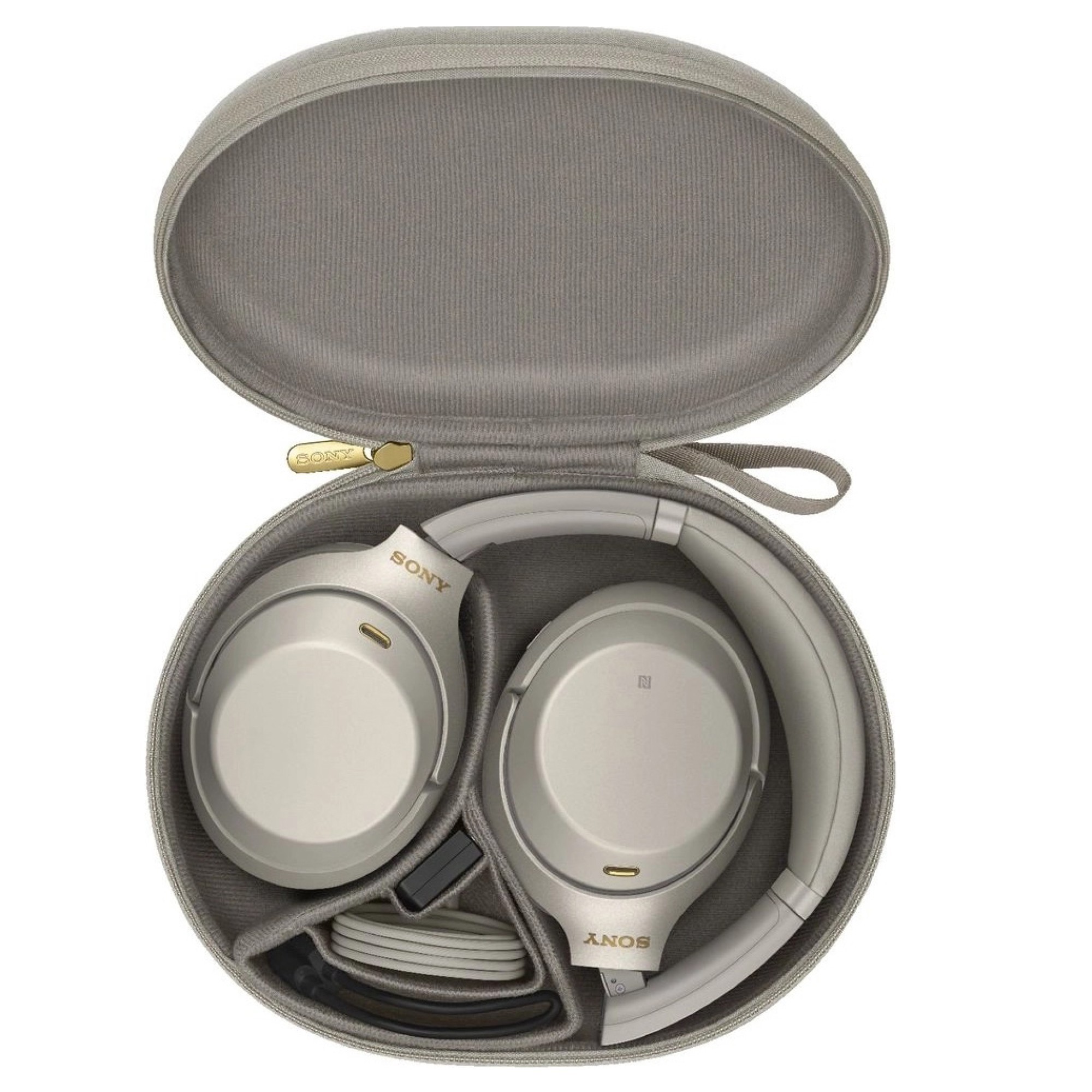 Sony WH-1000XM3 Ασύρματα/Ενσύρματα Over Ear Ακουστικά με 30 ώρες Λειτουργίας Ασημί